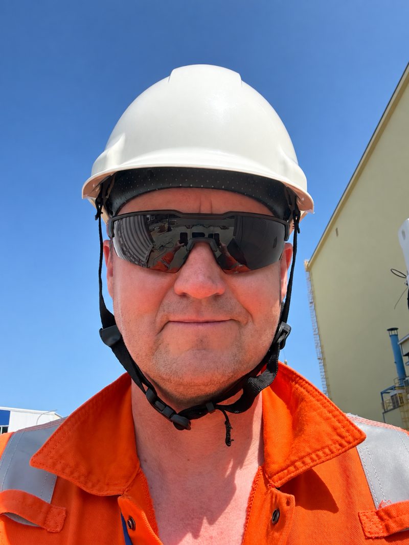 Mads Kylling on site during a technical project